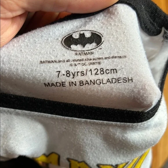 DC Batman super hero pajama set 7-8 yrs old - Picture 5 of 6